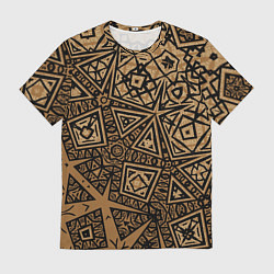 Футболка мужская Золотая метаморфоза на черном, цвет: 3D-принт