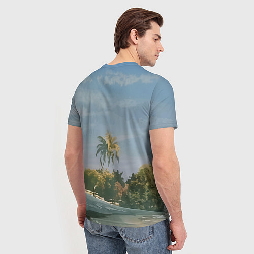 Мужская футболка Лови волну - чотко мем / 3D-принт – фото 4