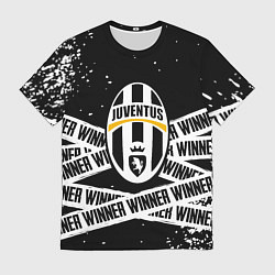 Мужская футболка Juventus подедитель краски