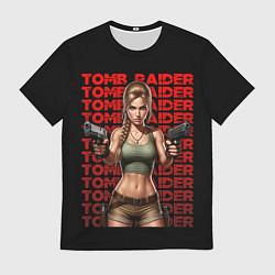 Мужская футболка Лара с пистолетами