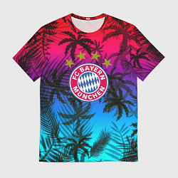 Мужская футболка Бавария Мюнхен неон тропики