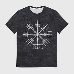 Мужская футболка Мистический компас рун вегвизир