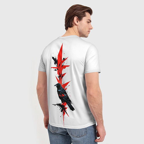 Мужская футболка Bot raven / 3D-принт – фото 4