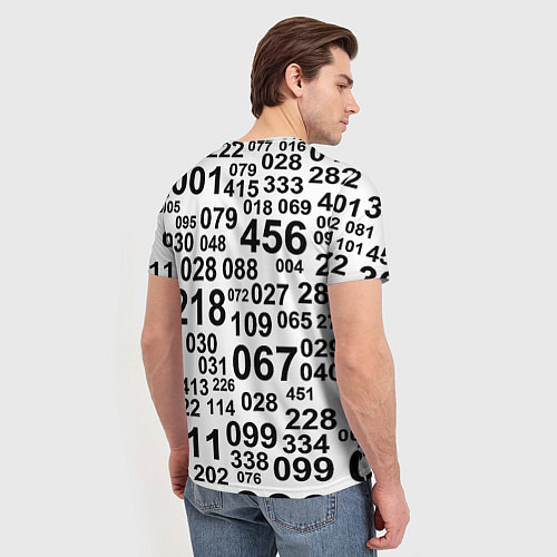 Мужская футболка Лестер сити цифры символы / 3D-принт – фото 4