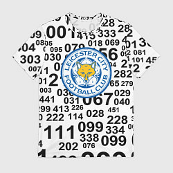 Мужская футболка Лестер сити цифры символы