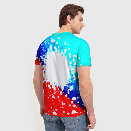 Мужская футболка Манчестер Юнайтед неон / 3D-принт – фото 4