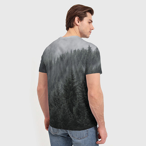 Мужская футболка Древние боги суровых лесов / 3D-принт – фото 4