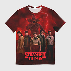 Мужская футболка Герои и демогоргон Загадочные события финал