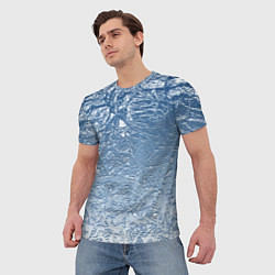 Футболка мужская Налипший снег, цвет: 3D-принт — фото 2