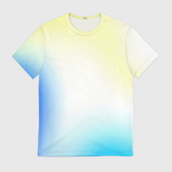 Футболка мужская Color yellow blue white, цвет: 3D-принт