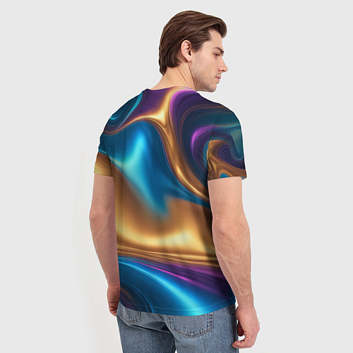 Мужская футболка Сплавы разноцветные / 3D-принт – фото 4