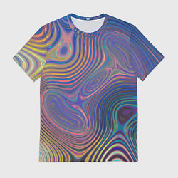 Футболка мужская Абстрактная рябь, цвет: 3D-принт