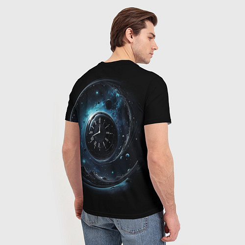 Мужская футболка Лучше поздно чем никогда глубокий синий / 3D-принт – фото 4