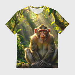 Мужская футболка Лесная обезьянка