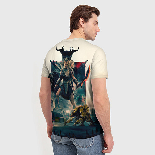Мужская футболка Персонажи из Хищник планета смерти / 3D-принт – фото 4