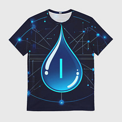 Мужская футболка Киберкапля группа крови I