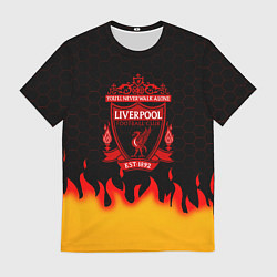 Мужская футболка Liverpool огонь спорт