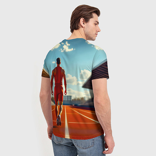 Мужская футболка Путь к победе / 3D-принт – фото 4