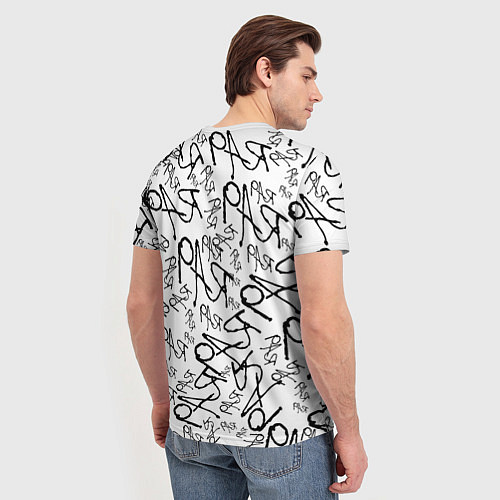 Мужская футболка Ювентус надписи текстура / 3D-принт – фото 4