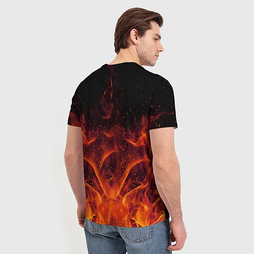 Мужская футболка AC/DC Flame / 3D-принт – фото 4