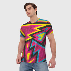Футболка мужская Геометрия, цвет: 3D-принт — фото 2