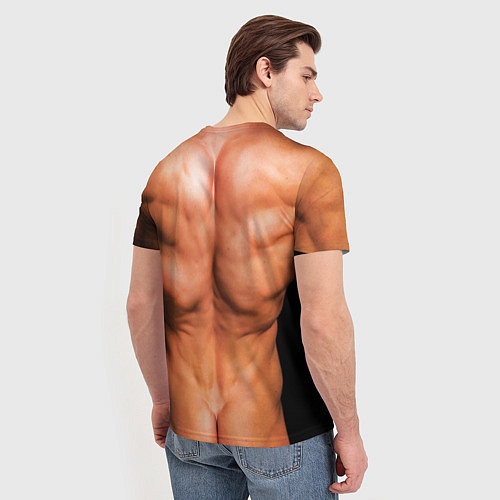 Мужская футболка Идеальное тело / 3D-принт – фото 4