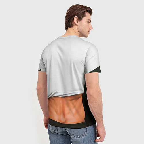 Мужская футболка Идеальное тело / 3D-принт – фото 4
