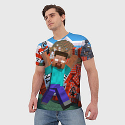 Футболка мужская Minecraft Man, цвет: 3D-принт — фото 2