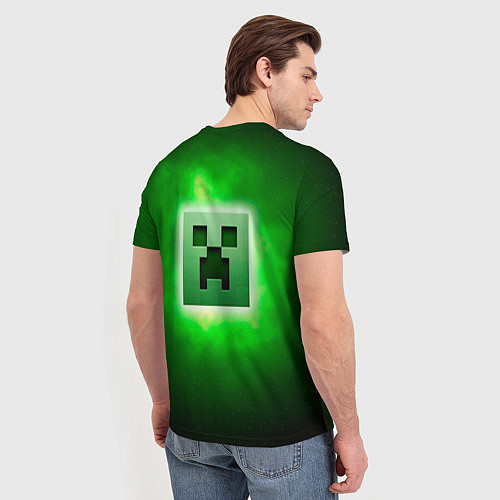 Мужская футболка Creeper Face / 3D-принт – фото 4