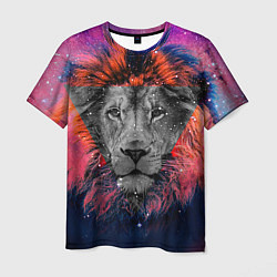 Мужская футболка Космический лев