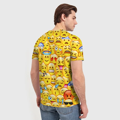Мужская футболка Emoji / 3D-принт – фото 4