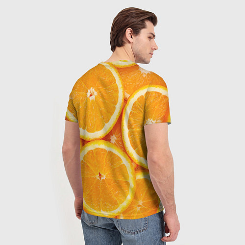 Мужская футболка Апельсин / 3D-принт – фото 4