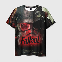 Футболка мужская Fallout Red, цвет: 3D-принт