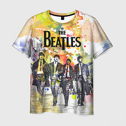 Футболка мужская The Beatles: Colour Spray цвета 3D-принт — фото 1