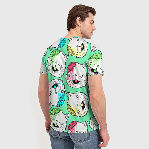 Мужская футболка Drop Dead: Kitty Heads / 3D-принт – фото 4