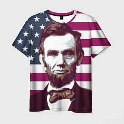 Мужская футболка Авраам Линкольн