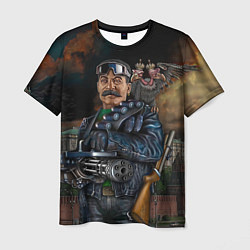 Мужская футболка Сталин военный