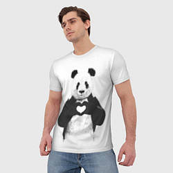 Футболка мужская Panda Love, цвет: 3D-принт — фото 2