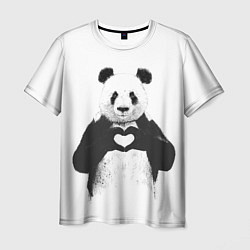 Мужская футболка Panda Love