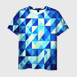 Мужская футболка Синяя геометрия