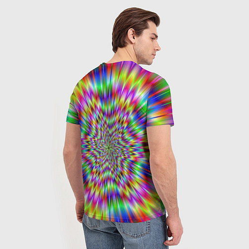 Мужская футболка Спектральная иллюзия / 3D-принт – фото 4