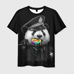 Мужская футболка Панда с карамелью