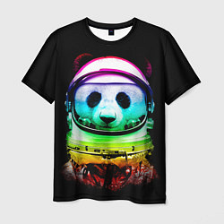 Футболка мужская Панда космонавт, цвет: 3D-принт
