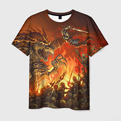 Мужская футболка Dark Souls: Fire Dragon