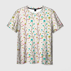 Мужская футболка Цветочные лианы