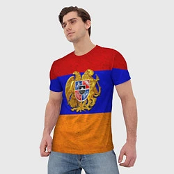 Футболка мужская Армения, цвет: 3D-принт — фото 2
