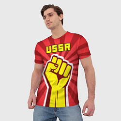 Футболка мужская Власть в кулаке СССР, цвет: 3D-принт — фото 2