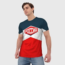 Футболка мужская Россия СССР, цвет: 3D-принт — фото 2