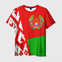 Футболка мужская Патриот Беларуси цвета 3D-принт — фото 1