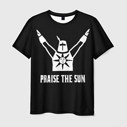 Мужская футболка Dark souls praise the sun knight Heida